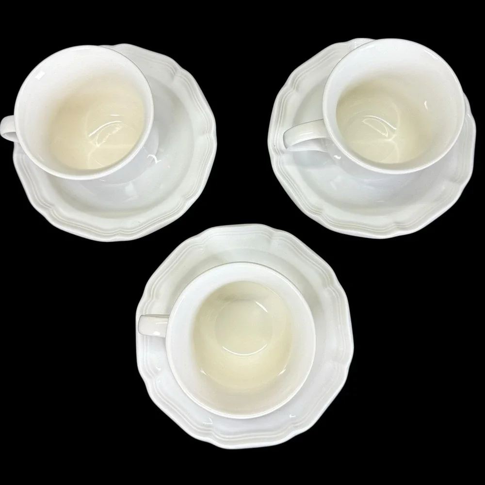 Mikasa French Countryside F9000 Cups & Saucers Cottagecore - Set of 3‎